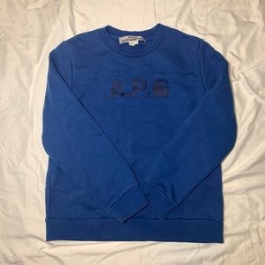 blue apc x carhartt sweater